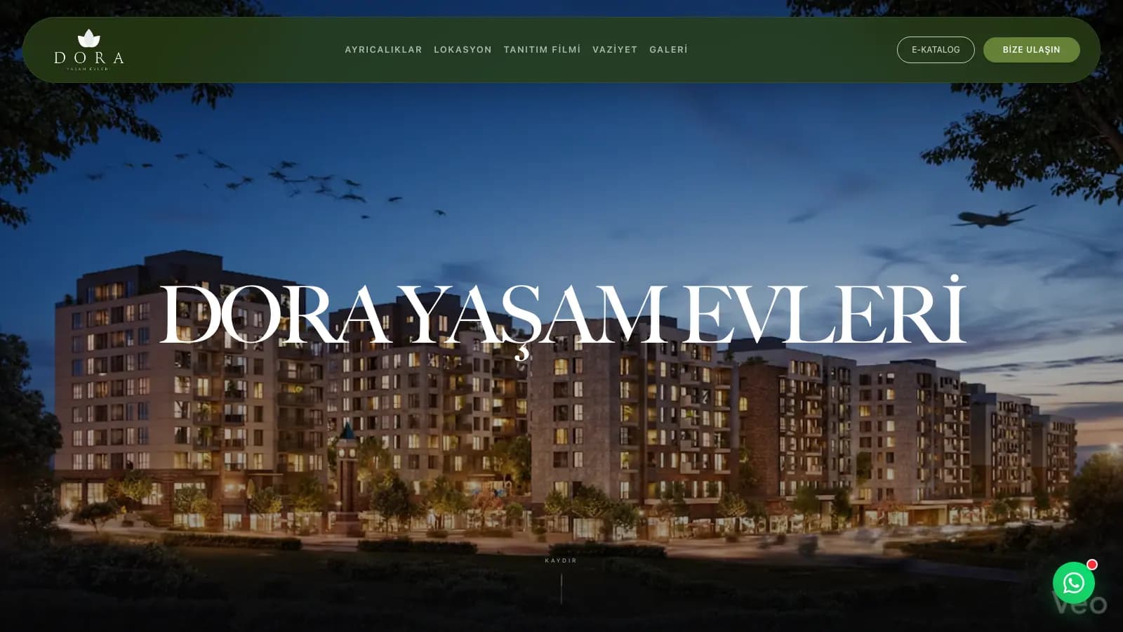 Konut Projesi Web Sitesi — Dora Yaşam Evleri