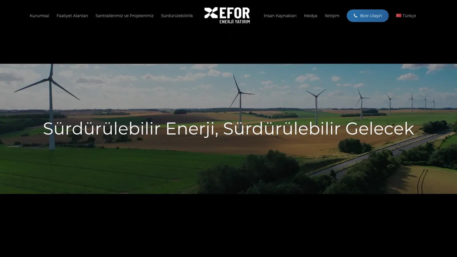 Kurumsal Web Sitesi — EFR Enerji